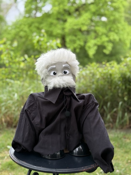 The physical Albert puppet